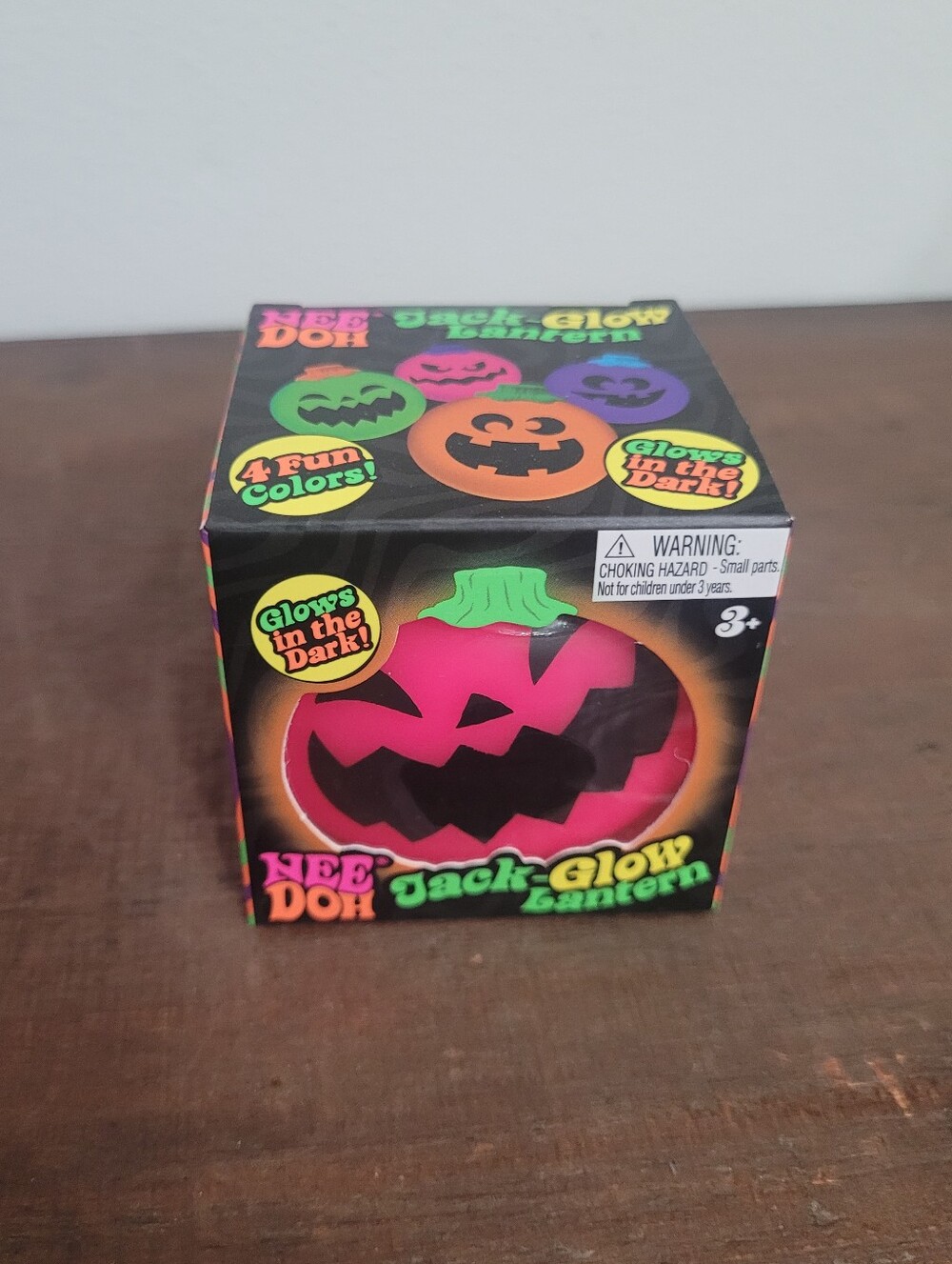 Halloween Needoh Pink Jack-Glow Lantern Pumpkin